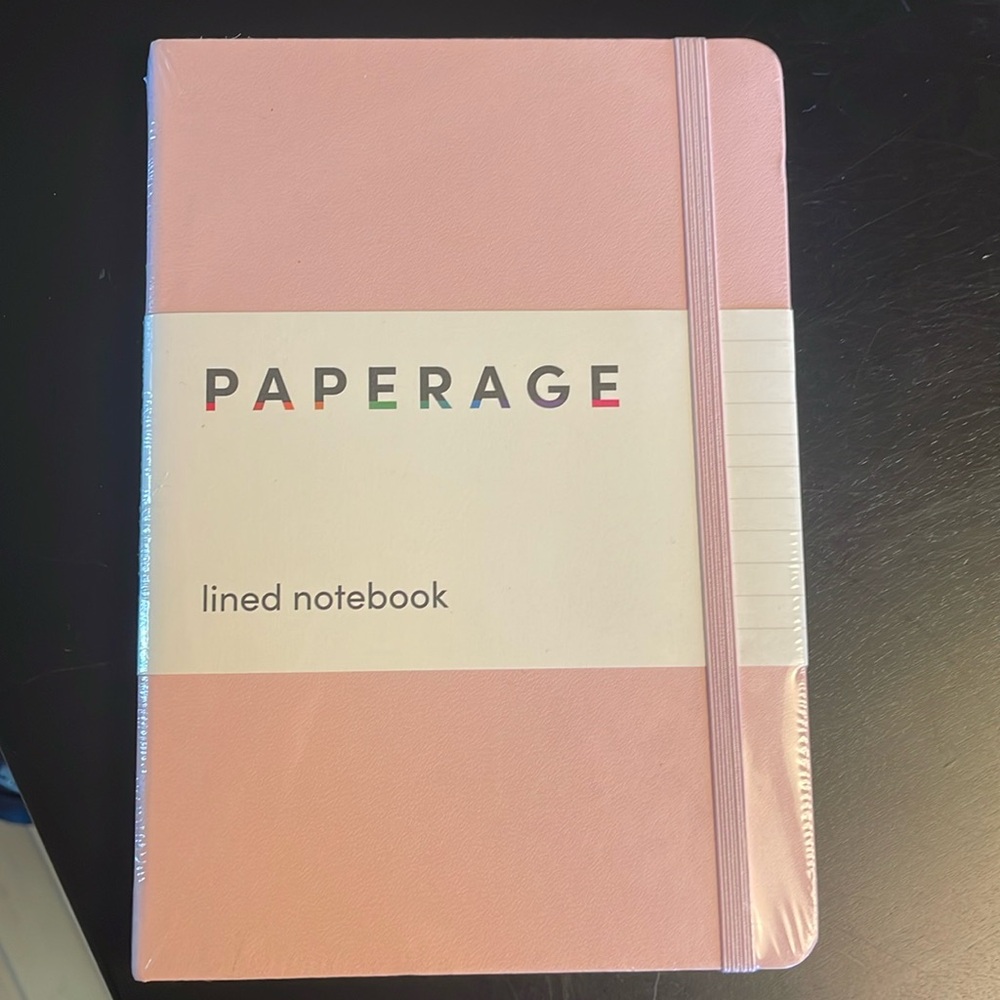Paperage Notebook- lined - 160 Pages - Pink - New